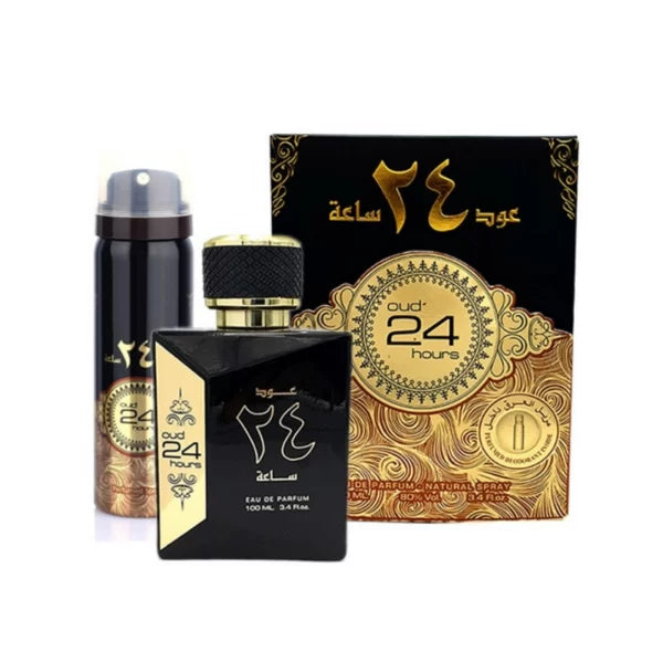Ard Al Zaafaran Oud 24 Hours Eau de Parfum 100ml + Desodorante de regalo