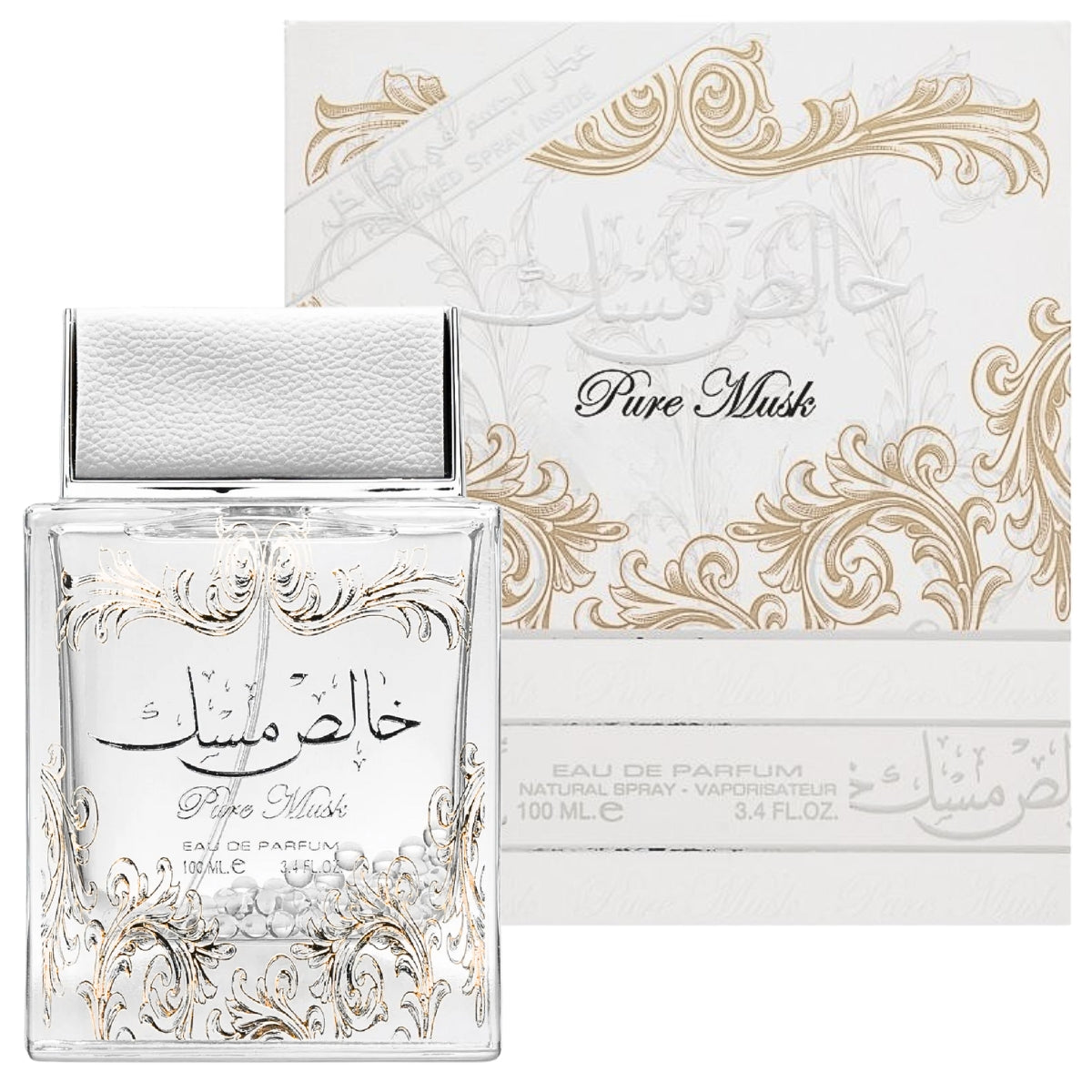 Lattafa Pure Musk Eau de Parfum 100ml + desodorante de regalo