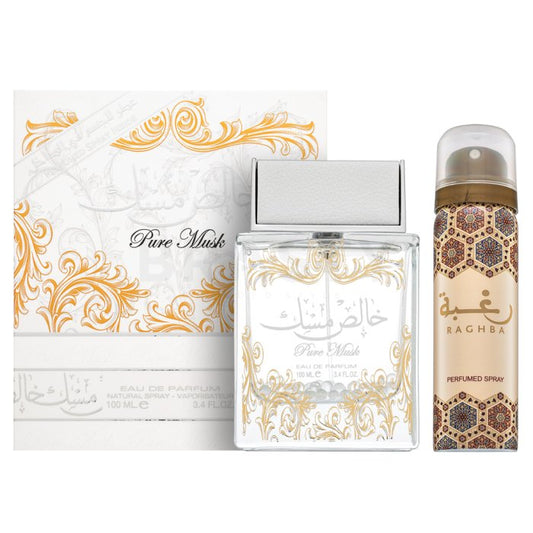 Lattafa Perfume Pure Musk Eau de Parfum 100ml + desodorante de regalo