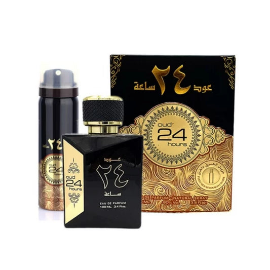 Ard Al Zaafaran Perfume Oud 24 Hours Eau de Parfum 100ml + Desodorante de regalo