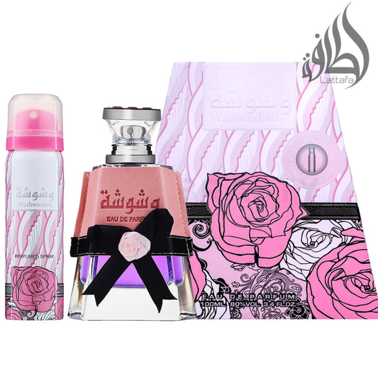 Washwashah Lattafa perfume Eau de Parfum 100ml + Desodorante pack