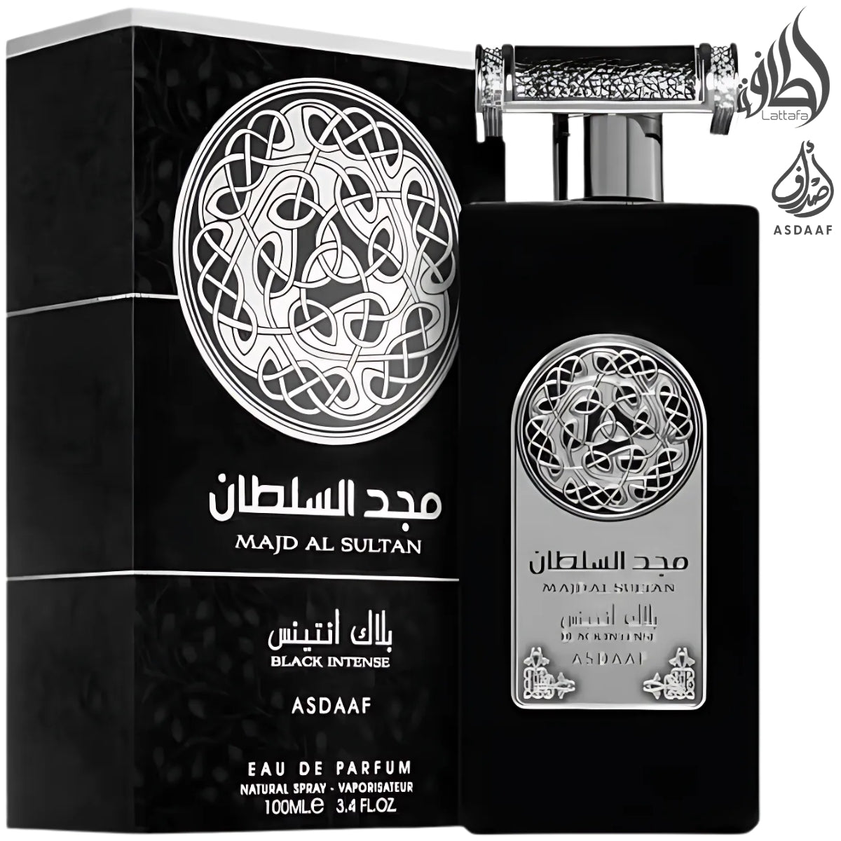 Majd al Sultan Black Intense Asdaaf Lattafa Perfume Eau de Parfum 100ml