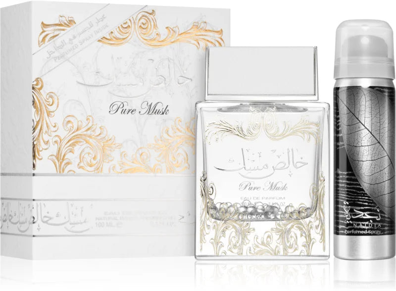 Lattafa Perfume Pure Musk Eau de Parfum 100ml + desodorante de regalo
