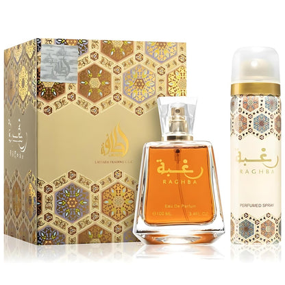 Lattafa Perfume Raghba + Desodorante de regalo Eau de Parfum 100ml